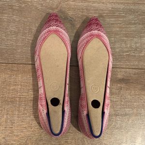 Rothy's Pink Plaid Points Sz 8.5